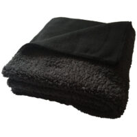 Black and Grey Reversible Pet Blanket